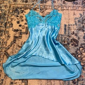 Blue Shirley of Hollywood slip dress!